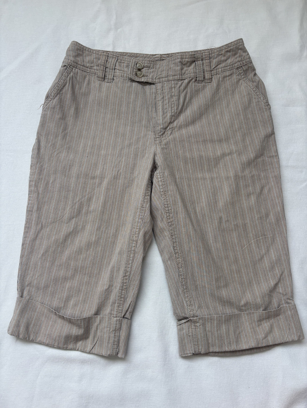 Y2K low rise capri dress pants with double button size 2